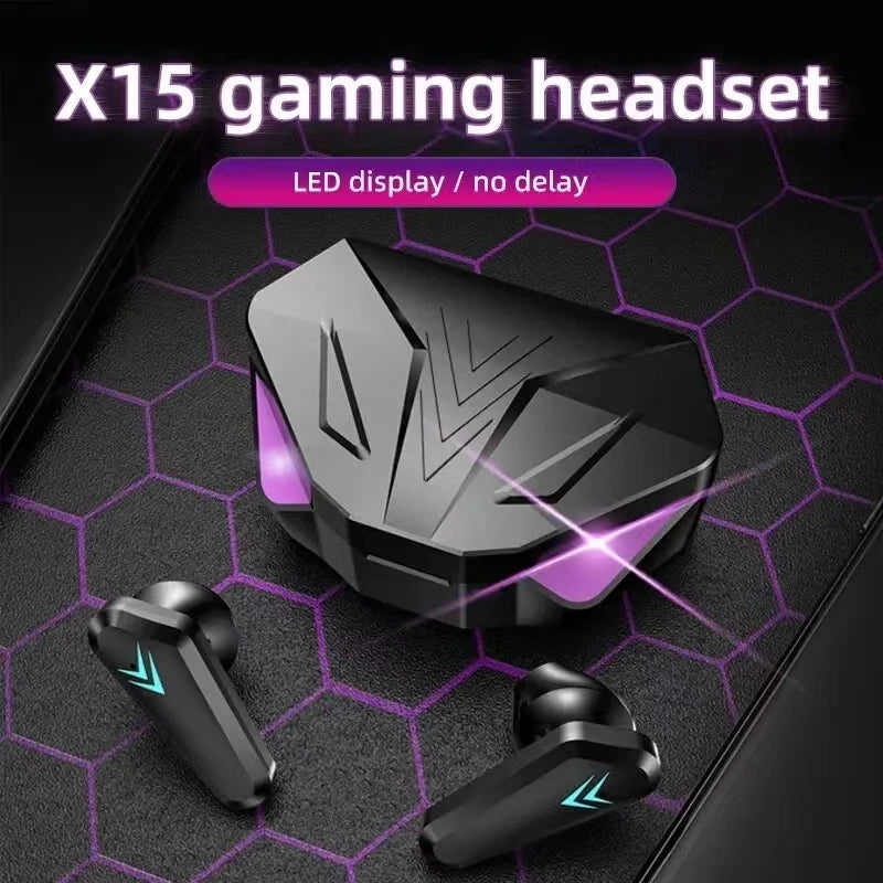 X15 Pro Kabellose Gaming In-Ear Kopfhörer – ANC, LED Display, HD Mikrofon