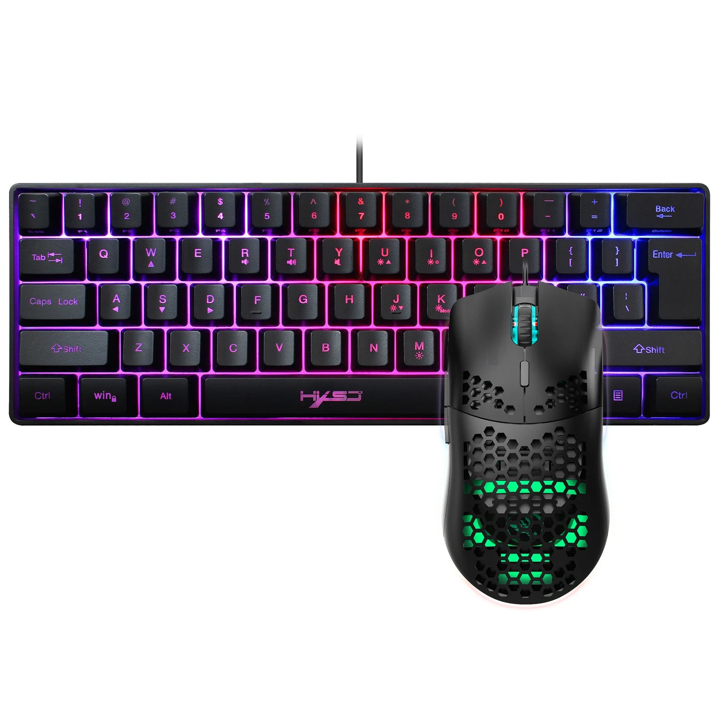 Kompaktes Profi RGB Gaming Set