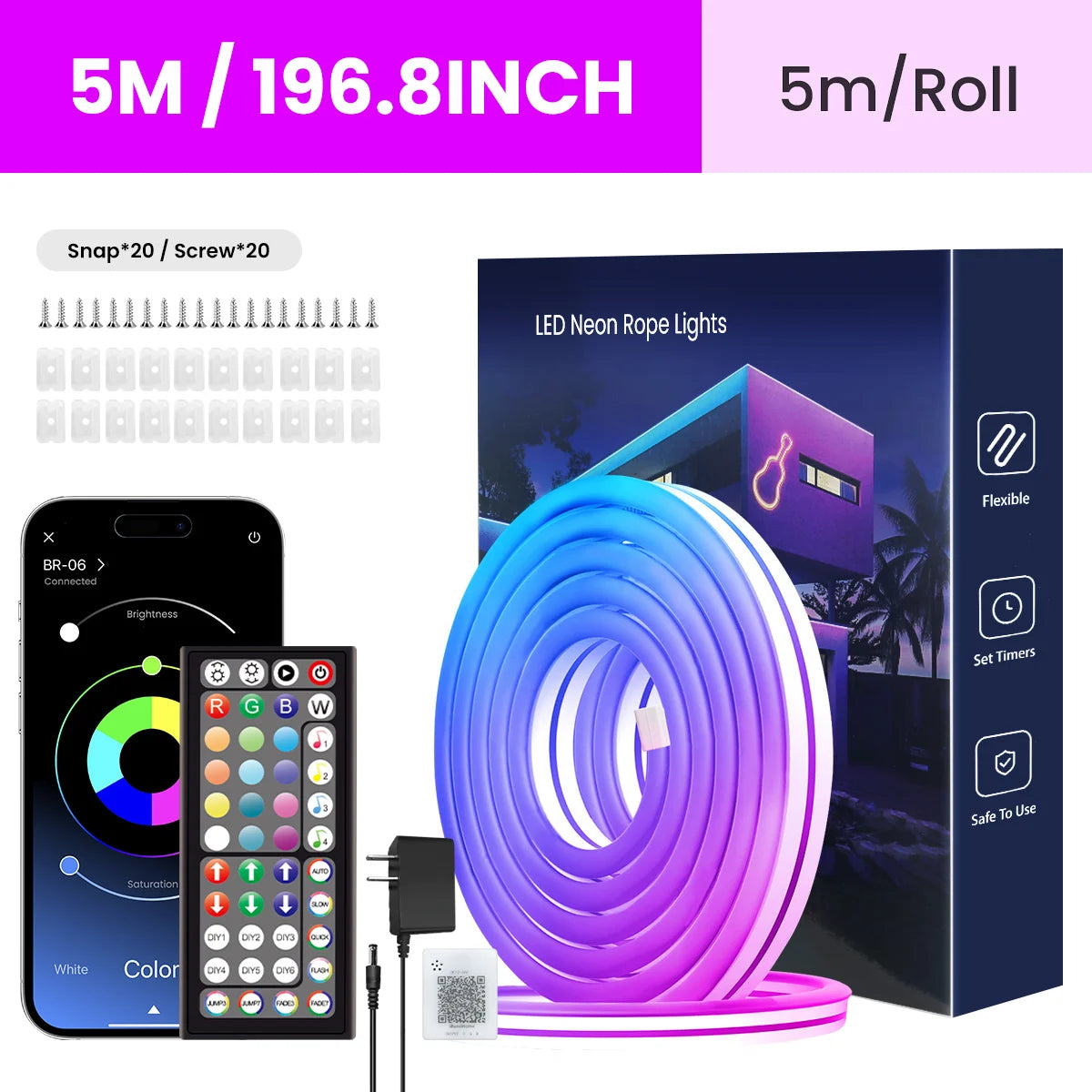 Flexibles Smart Neon Lichtsystem