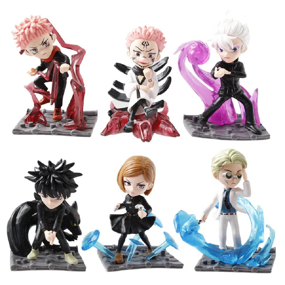 Cinematische Jujutsu Kaisen Kampf-Statuen