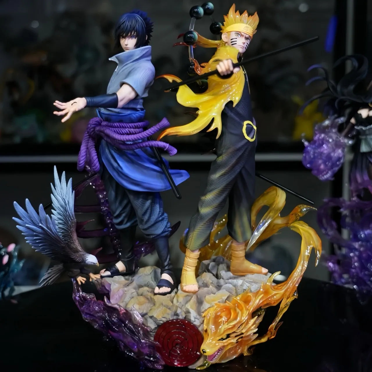 Naruto Uchiha Madara & Sasuke Premium Sammlerfigur – Bandai Actionfigur
