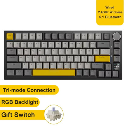 AJAZZ AK820 Mechanische Gaming Tastatur – Kabelgebunden, Hot-Swap, RGB Beleuchtung