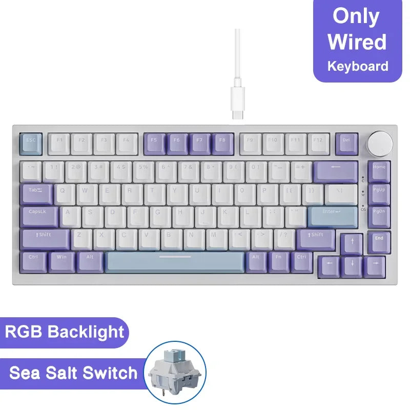 AJAZZ AK820 Mechanische Gaming Tastatur – Kabelgebunden, Hot-Swap, RGB Beleuchtung