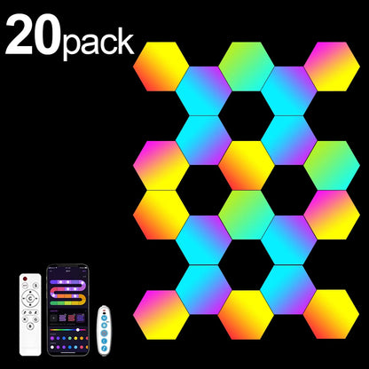 Interaktives Smart Hexagon Lichtsystem