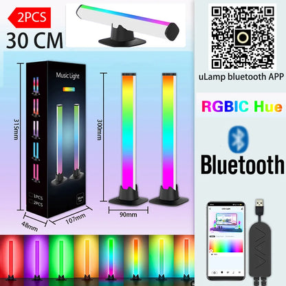 RGBIC Music Light Bar | Rhythmus-Lichtleiste, App-Steuerung, USB Gaming Atmosphäre