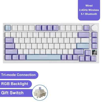 AJAZZ AK820 Mechanische Gaming Tastatur – Kabelgebunden, Hot-Swap, RGB Beleuchtung