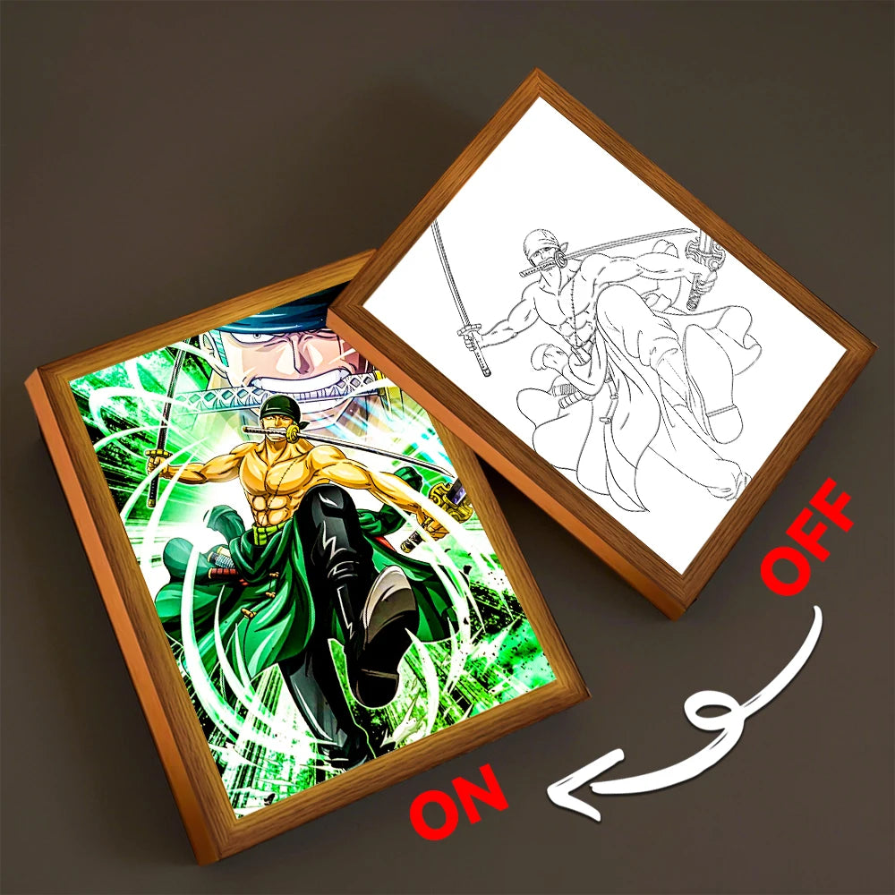 One Piece Premium LED-Lichtkunst Rahmen