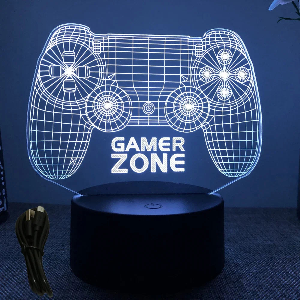 3D Gaming Setup Illusionslampe