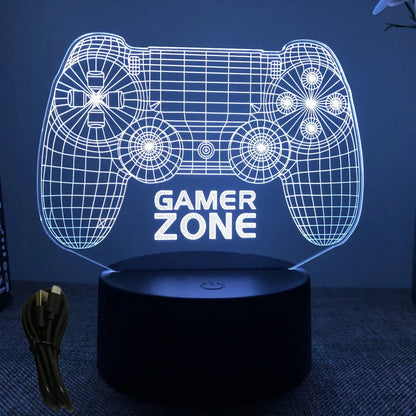 3D Gaming Setup Illusionslampe