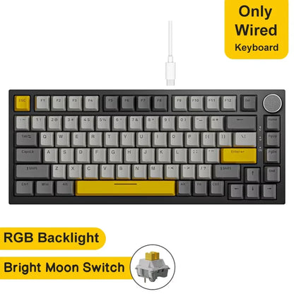 AJAZZ AK820 Mechanische Gaming Tastatur – Kabelgebunden, Hot-Swap, RGB Beleuchtung